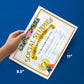 Hayes Social Studies Achievement Certificates, Gold-Bordered Awards With Light Blue Marbled Design, Customizable Award For Students, Full-Color Glossy Design, 8.5' X 11' - 30 Pack