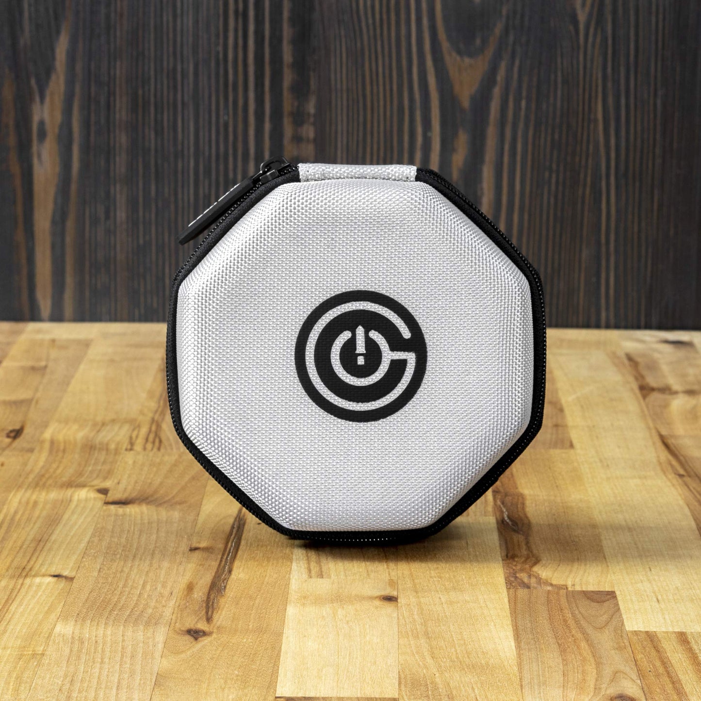 Geekon Protective Padded Dice Case & Integrated Felt Dice Tray For Board Games, Tabletop Games And Rpgs - Holds & Protects Over 75 Dice! Perfect For Game Night! (Gray)