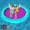 TechSweepPro Inflatable Water Hammock 800LBS Buoyancy 8ft Round Floating Ring Upgraded Materials Heavy Duty Circle Floating Raft