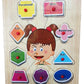 Ak Store Face Parts Design Wooden Puzzle With Knobs, Colorful Learning Educational Board For Toddler And Kids | Educational, Sha
