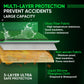 OVONIC Fireproof Lipo Safe Bag - Large Capacity Battery Storage Pouch (260x130x180mm, 251g) - Green, Explosionproof Guard for Charging & Storage