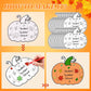 Kosiz 24 PCS Thanksgiving Religious Craft Kits Color Your Own Pumpkin Cards Christian Bible Craft Pumpkin Religious Gift Card fo