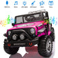 HOMFAMILIA 2 Seater Kids Ride On Truck, 12V Battery Powered Electric Vehicle Car for 2 Kids, w/Spring Suspension, Remote Control