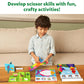 Skillmatics Scissor Skills Activity Book - Snip Snip Animals, 25 Fun Activities, 2 Child-Safe Scissors, Multicolor, Ages 3-7