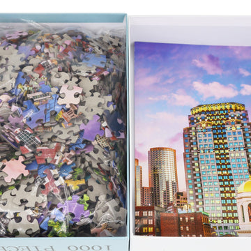 Beduke Jigsaw Puzzles For Adults 1000 Pieces Boston Thick Sturdy Precise Interlocking Age 14+ 1000 Piece Puzzle Family Game