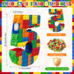 RoundFunny Number 5 Building Blocks Piata 16.5 Inch Party Supplies 5th Birthday Party Decorations Piata with Confetti Blocks The