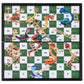 Kokosun Mini Snakes And Ladders Board Game Set, Magnetic Folding Travel Board Game, Family Fun Toys/Gift For Kids (Mini Right Angled Style)