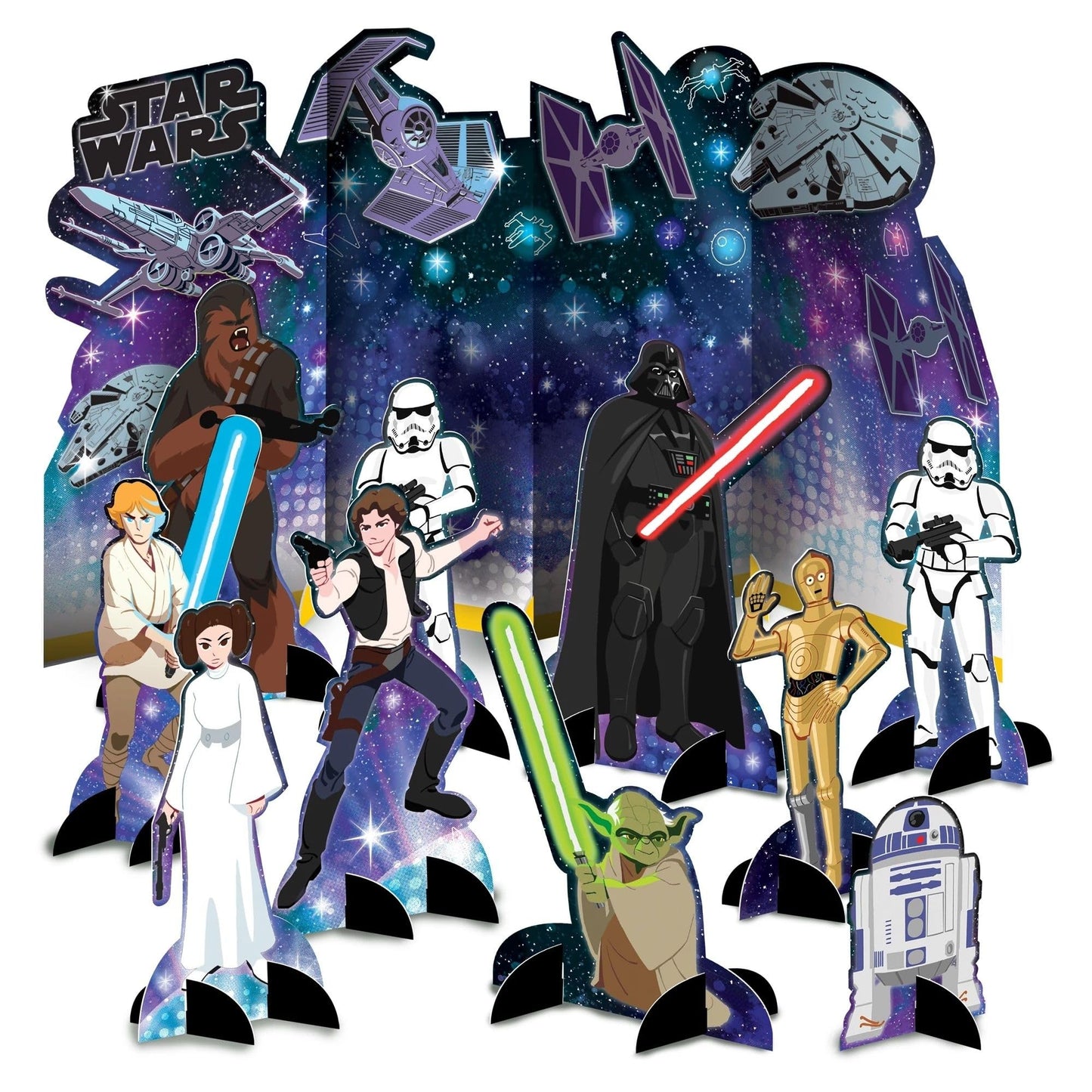 Star Wars Galaxy Of Adventures Stunning Table Decoration - Ranging From 5' To 14' (Pack Of 1) - Detailed, Collectible, & Unique Design - Epic Centerpiece For Any Fan Party Or Celebration