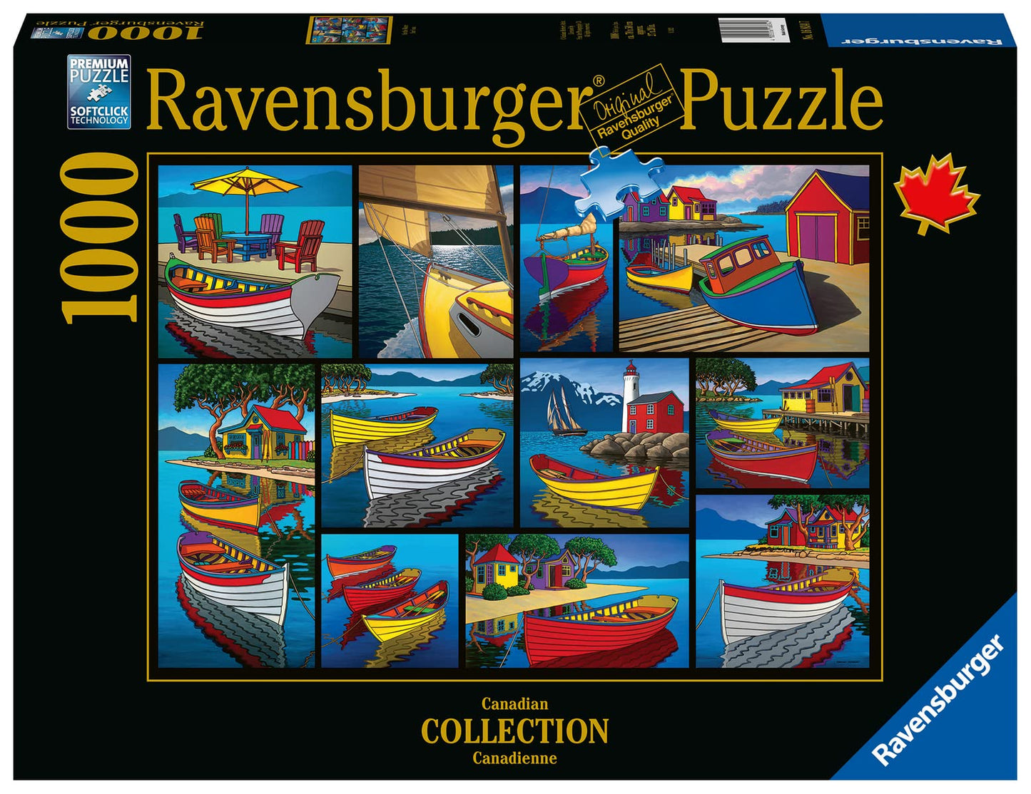 Ravensburger 1000Pc On The Water Jigsaw Puzzle - Realistic Style, 27 X 20 Cm, 1 Set, 1000 Pieces, Age 14+