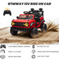 12v Ride On Truck with Remote Control Licensed Ford Bronco Raptor Electric Vehicle for Kids,Toddler Cars to Drive,Sefety Belt,Lo