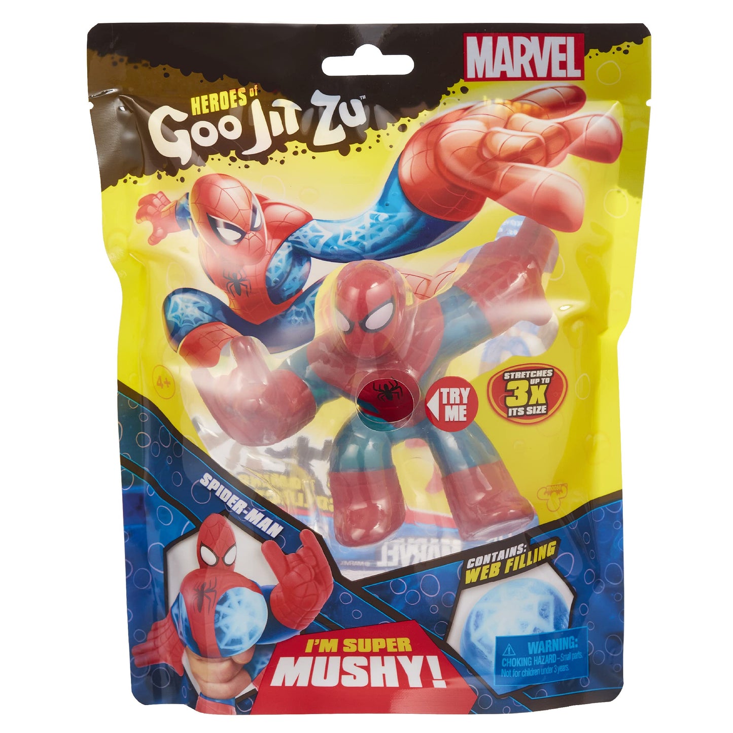 Heroes Of Goo Jit Zu Licensed Marvel Hero Pack - Spider-Man, Multicolor (41054)