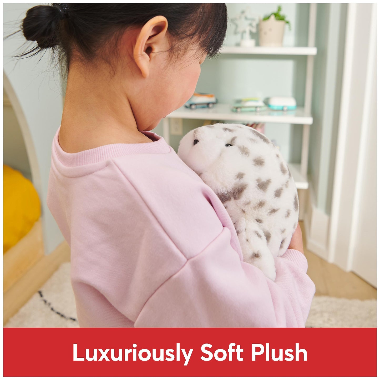 GUND Nuri Leopard Seal Plush Stuffed Animal, 10" White/Gray, High Quality Materials, Ages 1 and Up, Model 6067461