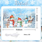 Avezano Merry Christmas Banner Dcorations Winter Snowman Backdrop Let It Snow Christmas Holiday Backdrop Christmas Party Decor f