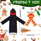 Hungdao 6 Pcs Christmas Clothes Accessories Wizard Robe Outfit Scarf And Broom Costume Dress Up For Christmas Decor