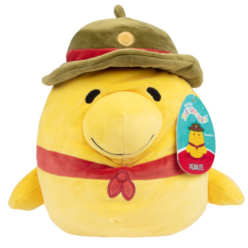 Squishmallows Original 8-Inch Woodstock Beagle Scout - Official Jazwares Plush - Collectible Soft & Squishy Peanuts Snoopy Stuff