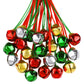 Aneco 36 Pack Christmas Bell Necklaces Holiday Jingle Bell Necklaces Toys with Safety Connect Catch Ribbons for Christmas Favor 