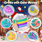 Joytry Christmas Stocking Stuffers  4 Pack Butter Slime Balls Kit for Kids  Surprise Christmas Slime Gift with Cute Polar Bear Add-ins  Vibrant Colors  Non-Sticky Stress Relief Toy for Girls Boys