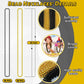 72Pcs Bead Necklaces, Metallic Gold Black New Year Bead Party Favors, New Year Eve 33'' Necklaces Costume Women Men, Parade Thro