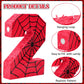 Simgoing Number 3 Spider Web Piata Bundle with Blindfold Small Piata Birthday Party Decoration for Mexican Fiesta Cinco De Mayo