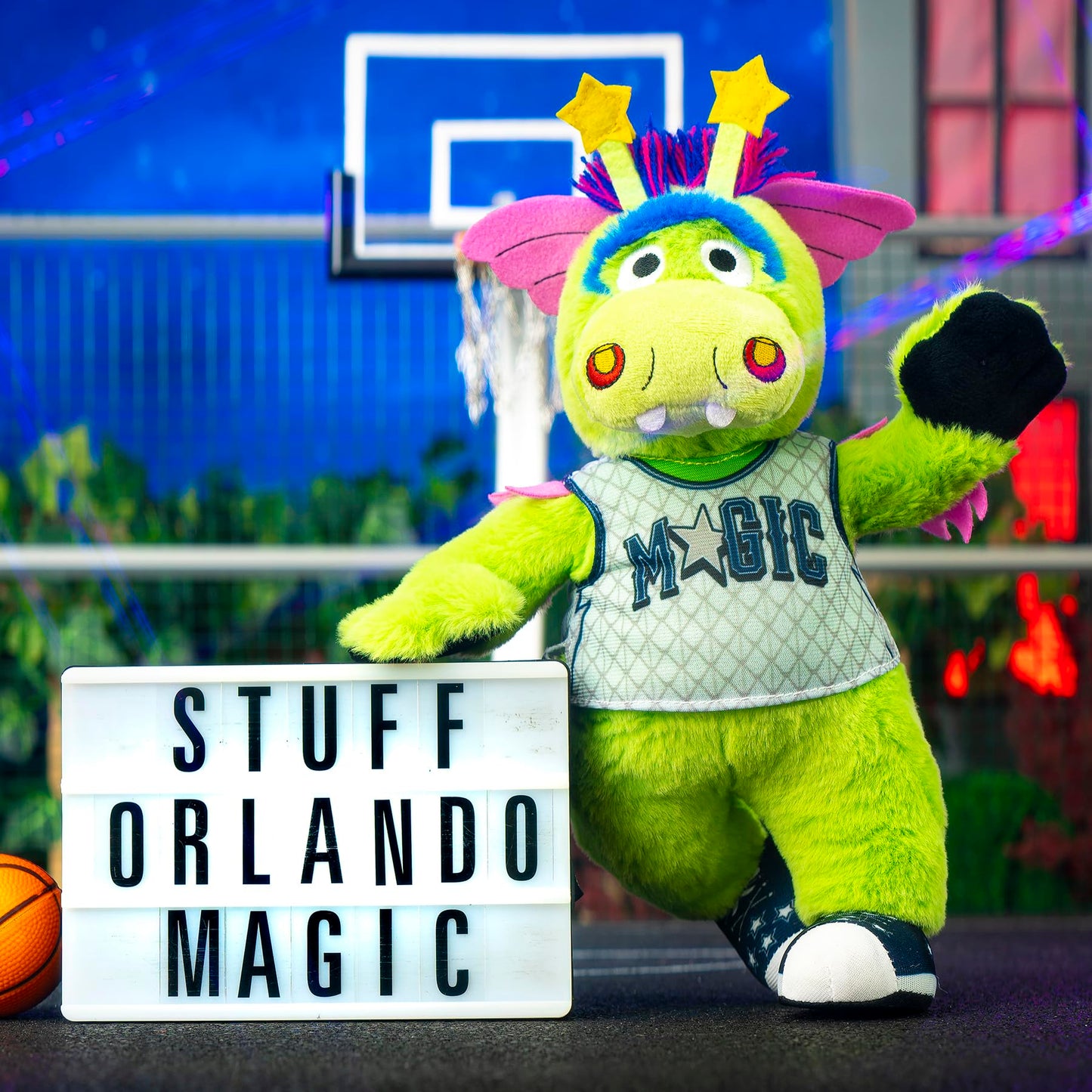 Bleacher Creatures Orlando Magic Stuff 10" Plush Figure - City Edition '24-'25, Polyester Material, Perfect for Play or Display