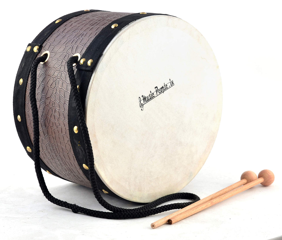 Musicpeople Kids Big Play Drum With Sticks (Wooden Shell) (Pu Leather) Ideal Gift Idea For 24 Yrs Kids