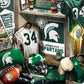 MasterPieces Game Day 500 Piece Jigsaw Puzzle for Adults - NCAA Michigan State Spartans Locker Room - 15x21