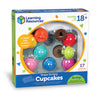 Learning Resources Smart Snacks Shape Sorting Cupcakes,17 Pieces, Ages 18 Months+, Fine Motor, Color & Shape Recognition