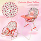 Floral Baby Doll Accessories Set - 3-1 Furniture With Crib, High Chair, Bouncer Seat Bed For 18    Play Toys 18'' Dolls