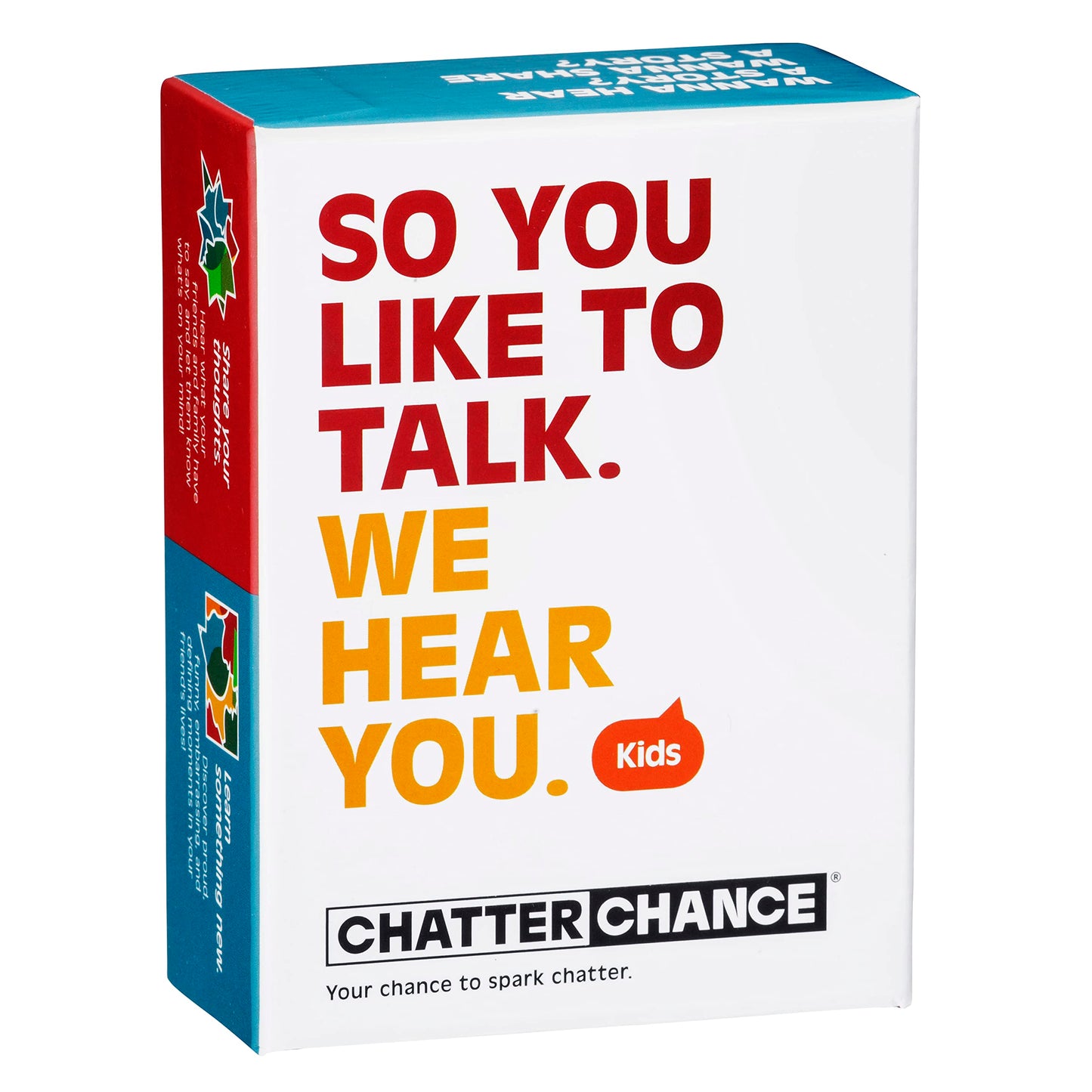 Chatterchance Kids: Conversation Card Game Gift For Family Fun Activities Or Car Travel Road Trip Games For Children - 80 Thought Provoking Question Deck Of Cards Learning Social Skills Therapy