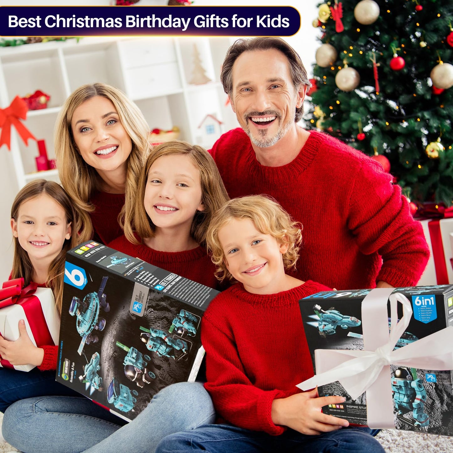 COBFDHA 6-in-1 Solar Robot STEM Toys for Kids Ages 8-13, Light Blue Educational Science Kits, Perfect Christmas & Birthday Gifts