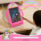 8.5 Inch Magic LCD Writing Tablet for Kids 2-7 - Unicorn Rainbow Learning Doodle Board with Handle, Resusable Mess-Free Drawing