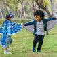 D.Q.Z Kids Owl Costume with Mask, Black Dress Up for Boys & Girls, Eagle Role Play for Halloween, Size 112cm*72cm