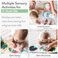 Spiggly Infant Toys 0-6 Months - Baby Mirror Tummy Time Toys - Sensory Books For Babies - Touch And Feel Crinkle Books For Babie