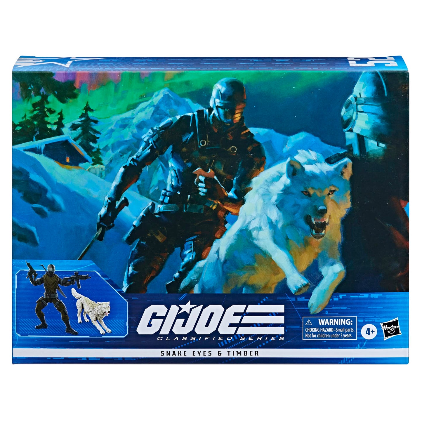 G. I. Joe Wolf Classified Series Snake Eyes & Timber Action Figures 52 Collectible enhanced Toys  6-Inch Scale  Custom Package Art  F4321