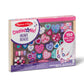 Melissa & Doug Created By Me! Heart Beads Wooden Bead Kit, 120+ Beads And 5 Cords For Jewelry-Making