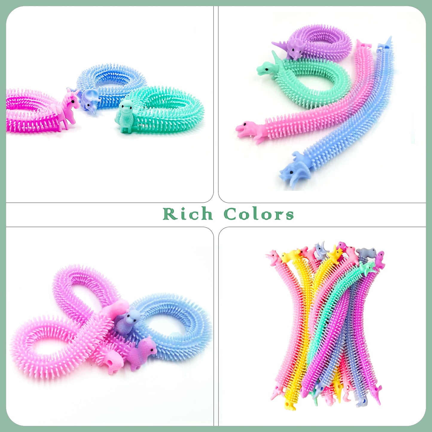 Yzxodn 30 Pack Stretchy Strings Fidget Toys - Vibrant Sensory Toys For Kids And Adults Stress Relief - Anti-Anxiety Autism Toys