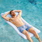 Comfy Floats Sun Bed Float - Foam Pool Floats For Adults - No Inflation Required - Blue