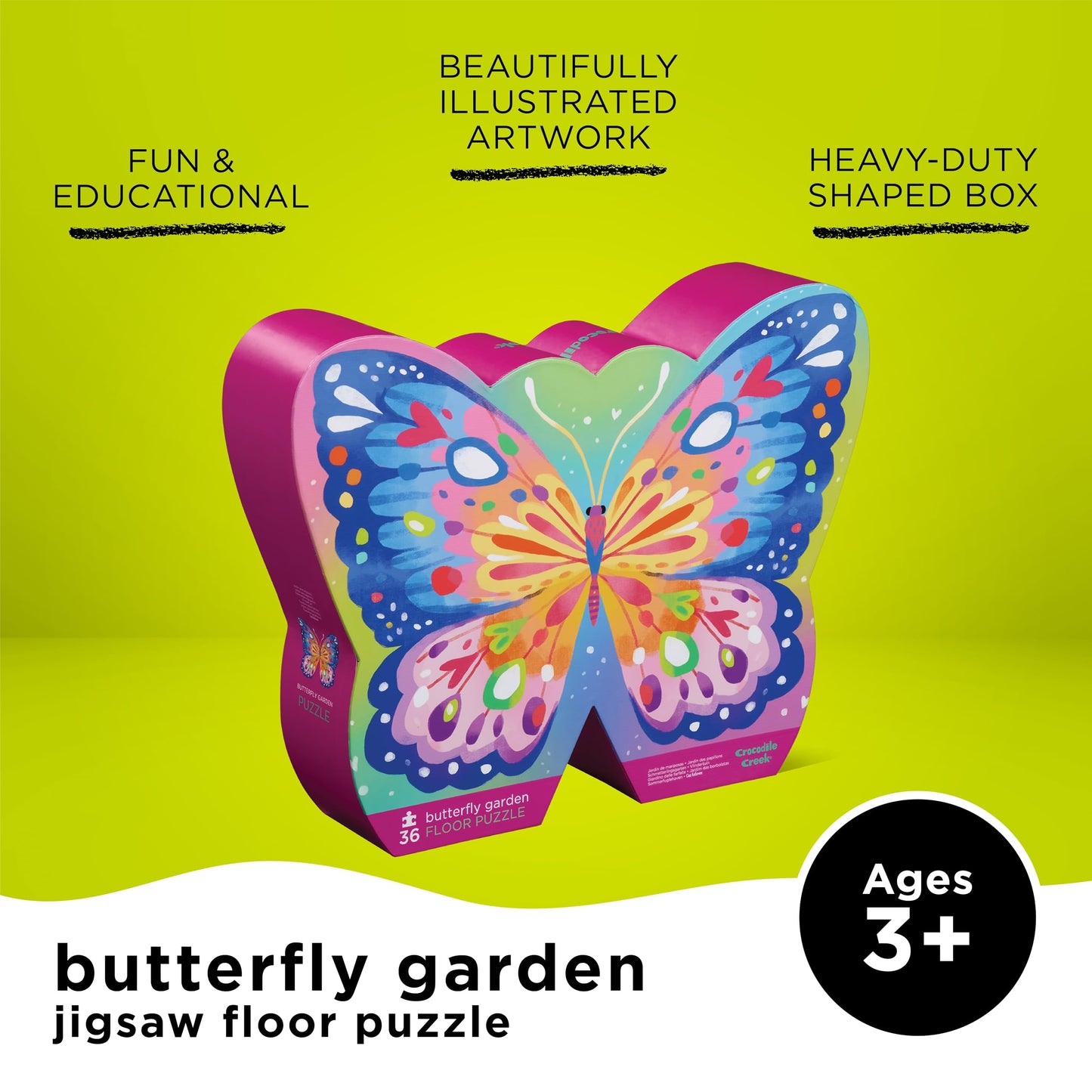 36-pc Puzzle/Butterfly Garden