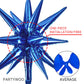 Partywoo Nile Blue Balloons, 110 Pcs 22 Inch Star Balloons And Dark Blue Balloons Different Sizes Pack Of 18 Inch 12 Inch 10 Inch 5 Inch For Balloon Garland Balloon Arch As Birthday Party Decorations