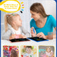 Bravokids 2 Pack Lcd Writing Tablet For Kids,10 Inch Colorful Doodle Board Drawing Pad For Kids, Kids Travel Toy Activity Game, Birthday Gifts For 3 4 5 6 Year Old Boys And Girls Toddlers