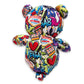 PLUSHOLOGY I Love Las Vegas Graffiti Teddy Bear Eco Friendly Stuffed Animal; Cuddly Soft Velboa Plush Animal for Kids 3 Years Old to mature-themeds; Child-Safe Embroidered Face Details (10 Tall When Seated)