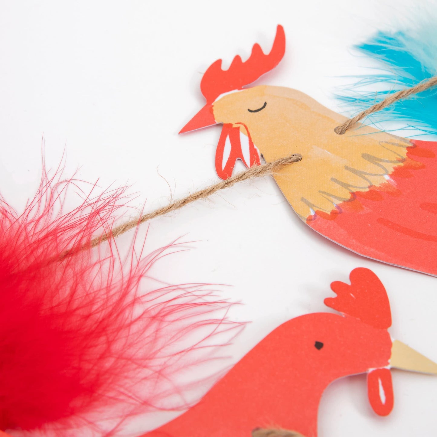 Meri Meri On The Farm Party Banner (Pack of 1), 10 Party Garland Including Excess Cord