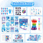 BenLouis 192pcs Frozen Party Favors Set for Kids Winter Snowflake Coloring Book Christmas School Classroom Gift Reward Prize Cra