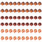 60pcs Mini Resin Turkeys, Miniature Thanksgiving Figurines Flatback Tiny Resin Animals Small Turkey Charms Decor for Fall Thanks