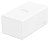 Ultimate Guard Twin Flip'n'Tray 200+, Deck Case for 200 Double-Sleeved TCG Cards + Dice Tray, White, Independent Magnetic Closur