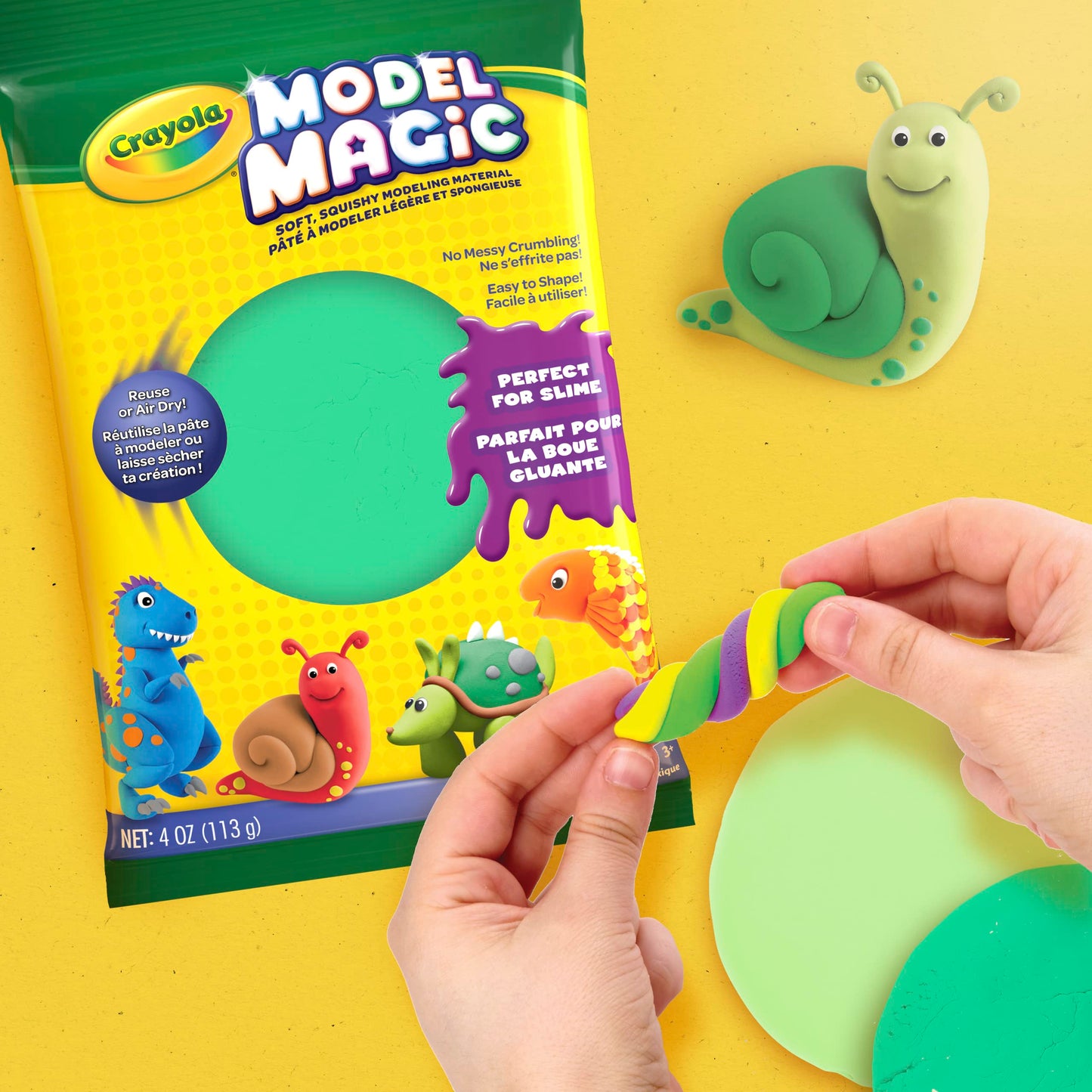 Crayola Model Magic In Green, Modeling Clay Alternative, 4Oz