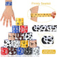 96 Pack 48 Pack Western Party Slap Bracelets Cowboy Cowgirl Bracelets Horse Wristbands for Western Themed Parties Kids Birthday