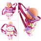 Deao Kids Baby Doll Stroller Nursery Role Play Set With A Variety Of Feeding Toy And Play Mat Travel Cot Baby Carrier Stroller A