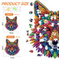 Qiuenisray Original Wooden Jigsaw Puzzles-Wolf 200pcs Medium 10.2x11.2in Wooden Puzzles for mature-themeds Unique Shape Animal mature-themed Puzzles Irregular Wood Puzzles Best Gift for mature-themeds and Kids Family Game