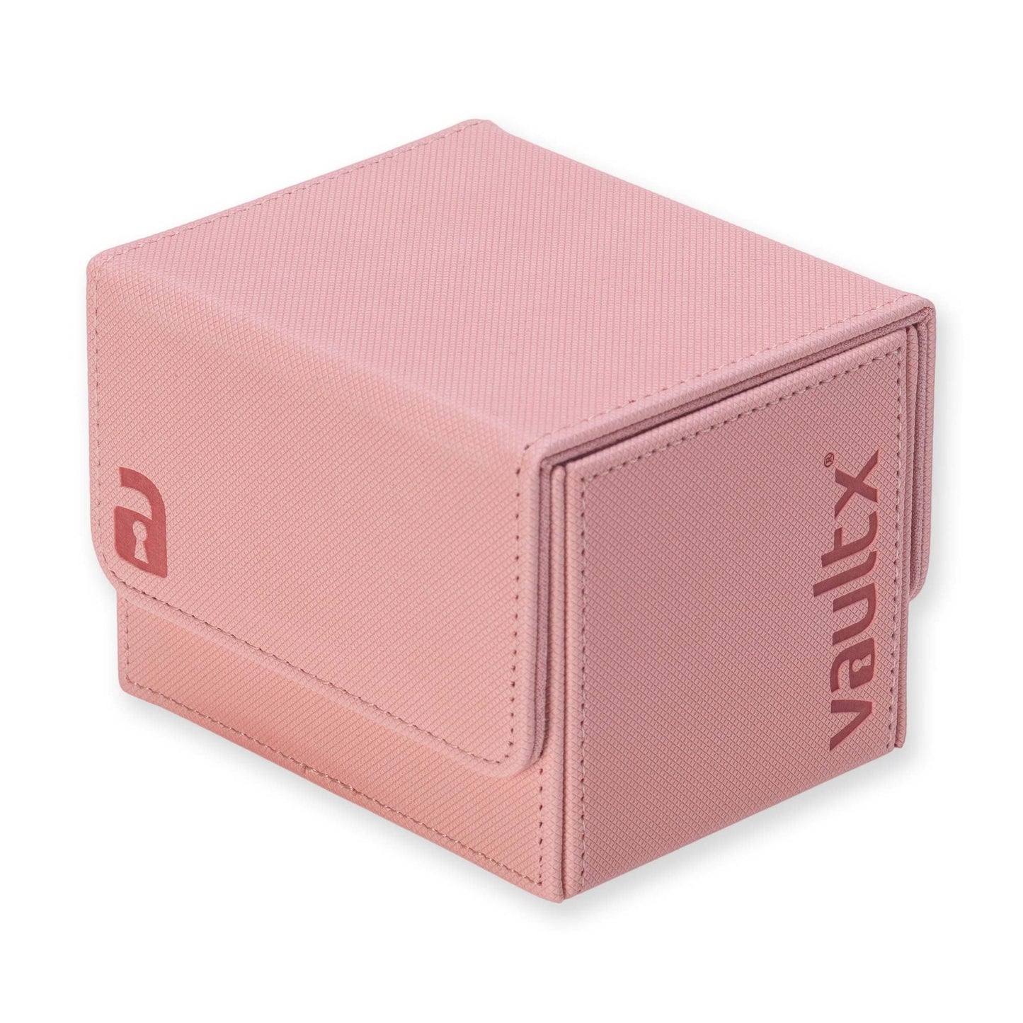 Vault X Trading Card Sideloading Deck Box  100+ sleeved cards  enhanced Exo-Tec Material  Card Holder Storage Box  Detachable Magnetic Lid  for MTG Commander Game  TCG (Pink)